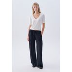 Mudo Kadın Kahverengi Modal Karışımlı Beli Bağlamalı Wide Leg Pantolon