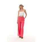 Mudo Kadın Pembe Modal Karışımlı Relax Fit Beli Lastikli Pantolon