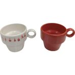 mudo New Year 2'li Fincan Seti - 105 ml - Renkli