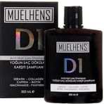 Muelhens D1 Yoğun Saç Dökülme Karşıtı Şampuan, Keratin, Kollajen, Kafein, Biotin, Niasinamid, Panthenol İçerir, 500 ml