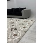 Muensu Kahve Krem 6 Metre Kare Halı Örtüsü Polar Halı Örtüsü, Welsoft Kabartmalı Lastiksiz Halı Örtüsü, 6m2