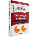 Müessir 2020 KPSS Hukuk 5 Deneme - Temsil Yayınları
