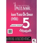 MÜESSİR İdari Yargı Ön Sınavı (İYÖS) 5 Deneme Karekod Çözümlü Kuram Kitap