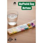 Muf Home Haftalık 7 Bölmeli ilaç Saklama Kutusu 7 Bölmeli Hap Saklama Kutusu - Balıkçılık iğne Kutusu - Bpa içermez