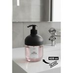 MUF HOME Modern Cam Sıvı Sabunluk ve Deterjanlık Seti Tezgah Üstü Cam Sabunluk Lavabo Deterjanlık 425ml