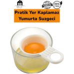 MUF HOME Yumurta Süzgeci Yumurta Akı Sarısı Ayırıcı Mini Yumurta Süzgeci Kek Poğaça Yumurta Süzgeci