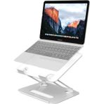 Mufamet Basic-2 Tüm Modellerle Uyumlu 50Kg kapasite Çelik Sınırsız Açıda Kolay Ayarlanır Laptop Standı Yükseltici Laptop Ipad Macbook Standı - Beyaz