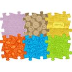 Muffik Baby Mat · 55X80 cm · 6’lı Büyük Duyusal Aktivite Matı | Bebek Tummy Time & Duyu Gelişim Oyun Halısı - Sarı - 55 x 80 cm