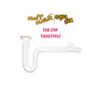 MUFFMATİK Uzun Körüklü Lavabo Sifonu 140cm L07 (Tahliyeli)