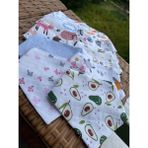 mugaSA - %100 Pamuk, Bebek Önlük, Fular, Yakalık, Muslin, Mama Önlüğü, Organik, 10'lu Set - Desenli - 0 - 1 Yaş