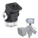 Mugast Ayarlanabilir mini flaş pabucu tutucu adaptör alaşım monitör tutucu 1/4 inç (1/4 inç) vida ile monitör/flaş/mikrofon ile uyumlu DSLR fotoğraf makinesi/Camcorder/Flaş