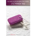 Muggio Ponza Taşı Doğal Topuk Taşı 2 Adet