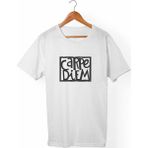 Muggkuppa Carpediem Unisex-Erkek Beyaz T-Shirt