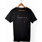 Muggkuppa Friends Unisex Ve Erkek Kesim Siyah T-Shirt
