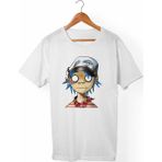 Muggkuppa Gorillaz Unisex-Erkek Beyaz T-Shirt - XL