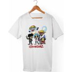 Muggkuppa Gorillaz Unisex-Erkek Beyaz T-Shirt