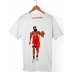 Muggkuppa James Harden Unisex-Erkek Beyaz T-Shirt - XL