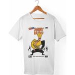 Muggkuppa Johnny Bravo Unisex-Erkek Beyaz T-Shirt - L