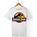 Muggkuppa Jurassic Park Unisex-Erkek Beyaz T-Shirt - L