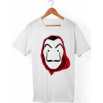 Muggkuppa La Casa De Papel Unisex-Erkek Kesim T-Shirt - Beyaz