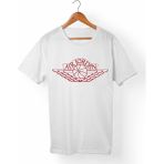 Muggkuppa M.Jordan-Nba Unisex-Erkek Beyaz T-Shirt