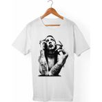Muggkuppa Marilyn Manson Unisex-Erkek Beyaz T-Shirt - XL