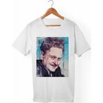 Muggkuppa Nazım Hikmet Unisex-Erkek Beyaz T-Shirt