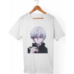 Muggkuppa Tokyo Ghoul Kaneki Unisex-Erkek Beyaz T-Shirt