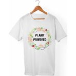 Muggkuppa Vegan-Plant Powered Testing Unisex-Erkek Beyaz T-Shirt - XL