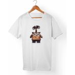 Muggkuppa Wall·E Unisex-Erkek Beyaz T-Shirt - XL