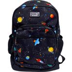 Muggle 0402 Galaxy Siyah 4 Bölmeli Okul Çantası