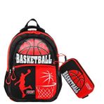 Muggle 3 Bölmeli Basketball Okul Sırt Çantası+Kalemlik