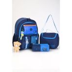 Muggle 3Lü Çanta Seti Deep Blue 2025 (Mu-5947,Mu 5948,Mu 5949)