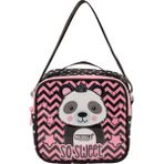 Muggle Çocuk Panda Beslenme Çantası 23 x 21 x 10 cm Su Geçirmez Kaliteli Dış Kumaş - Siyah