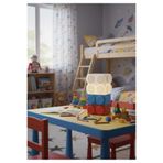 muggle design 2 Blocklu Renkli LEGO Blok Lamba – Dekoratif Gece Lambası Çocuk Odası & Retro Tasarım (24 CM) Lacivert 36 x 17