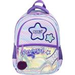 Muggle Mor 3 Bölmeli Mermaid Okul Sırt Çantası Ayarlanabilir Askı ve Ortopedik Sırt Desteği ile