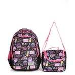 Muggle MU-001 Sweet Siyah 2'li Okul Sırt Çantası