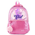 Muggle Mu-9039 Super Girl Parlak Kız Çocuk İlkokul Çantası