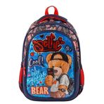 Muggle MU3809 Renkli Cool Bear İlkokul Çantası