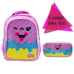 Muggle Pink Ice Cream Okul Sırt Çantası Ve Kalemlik Seti