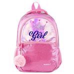 Muggle Super Girl Okul Çantası Şeker Pembesi