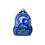 MUGGLES Okul Çantası Robot İlkokul Sırt Çantası, Tek Ebat, sırt çantası, Mavi, üniseks-çocuk