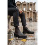 Muggo LUXOR Hakiki Deri Fermuarlı Erkek Kışlık Bot