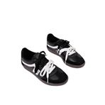Muggo RETRO Çift Bağcıklı Günlük Kadın Sneaker Spor Ayakkabı SİYAH- BEYAZ 38