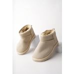 Muggo Snow Bej Günlük Mini Yarım Unisex Çocuk Bot