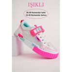 Muggo Sonic Garantili Legolu Bağcıklı Ve Cırtlı Ortopedik Çocuk Sneaker Spor Ayakkabı 001 gumus