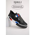 Muggo SONİC Garantili Legolu Bağcıklı ve Cırtlı Ortopedik Çocuk Sneaker Spor Ayakkabı