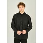 Mugi Erkek Uzun Kollu Tek Cepli %100 Pamuk Gömlek 4100 Antrasit - 2XL
