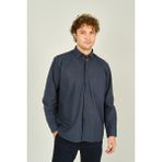 Mugi Erkek Uzun Kollu Tek Cepli %100 Pamuk Gömlek 4100 Indigo - 2XL