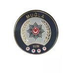 Muğla Polis Kol Arması 3D Plastik Tpu, Yeni Tip, Cırtlı, Standart Ölçü, 1.Sınıf Kalite